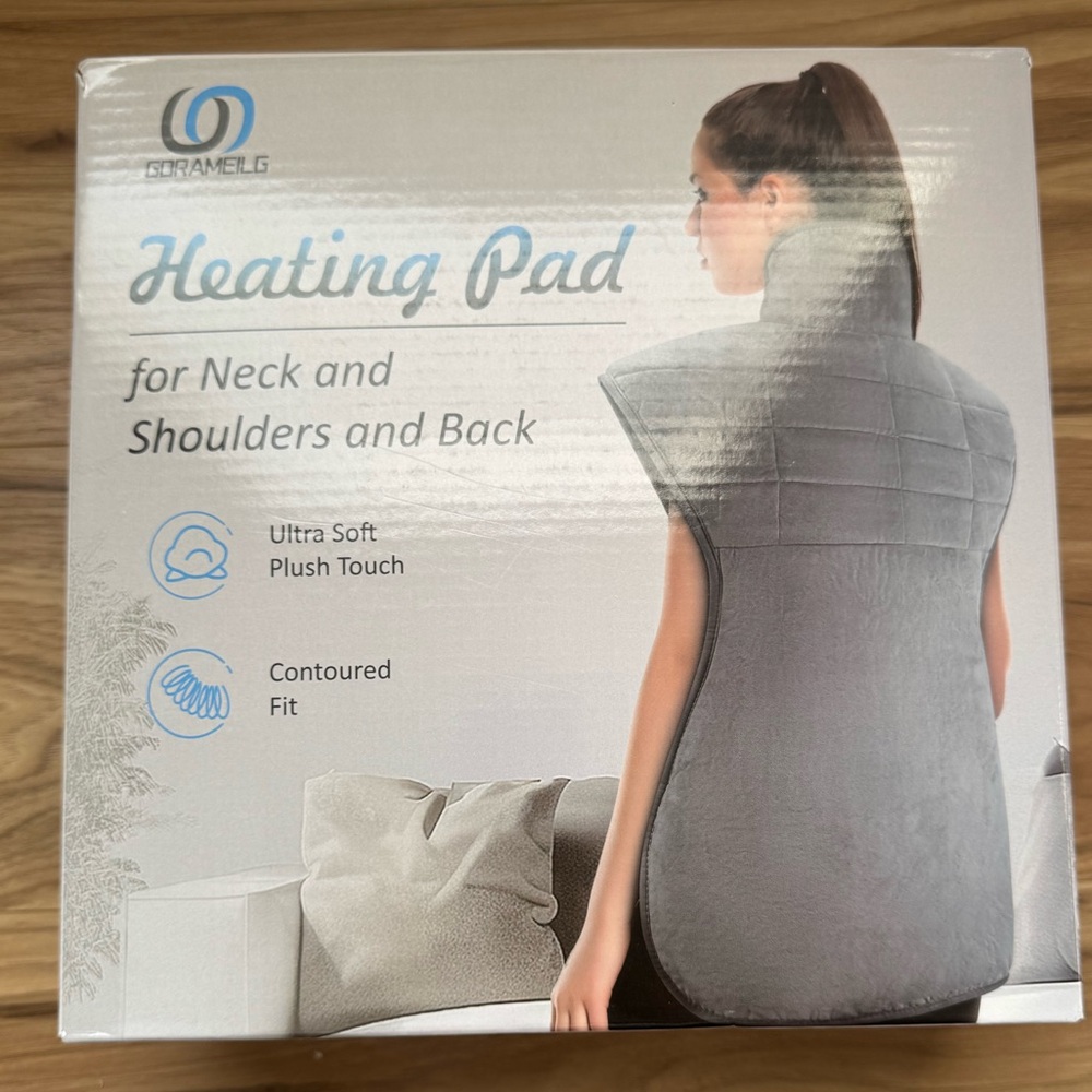 Gray Weighted Heating Pad for Neck, Shoulders and Back New Gorameilg